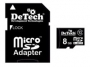  DETECH 8GB MICROSDHC КАРТА ПАМЯТИ