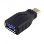 Адаптер DeTech OTG USB 3.0 AF-Type-C