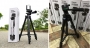 Штатив Tripod 3120A Black с чехлом на телескопических регулируемых ножках